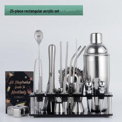 Stainless Steel Cocktail Shaker Bartender Tool Set