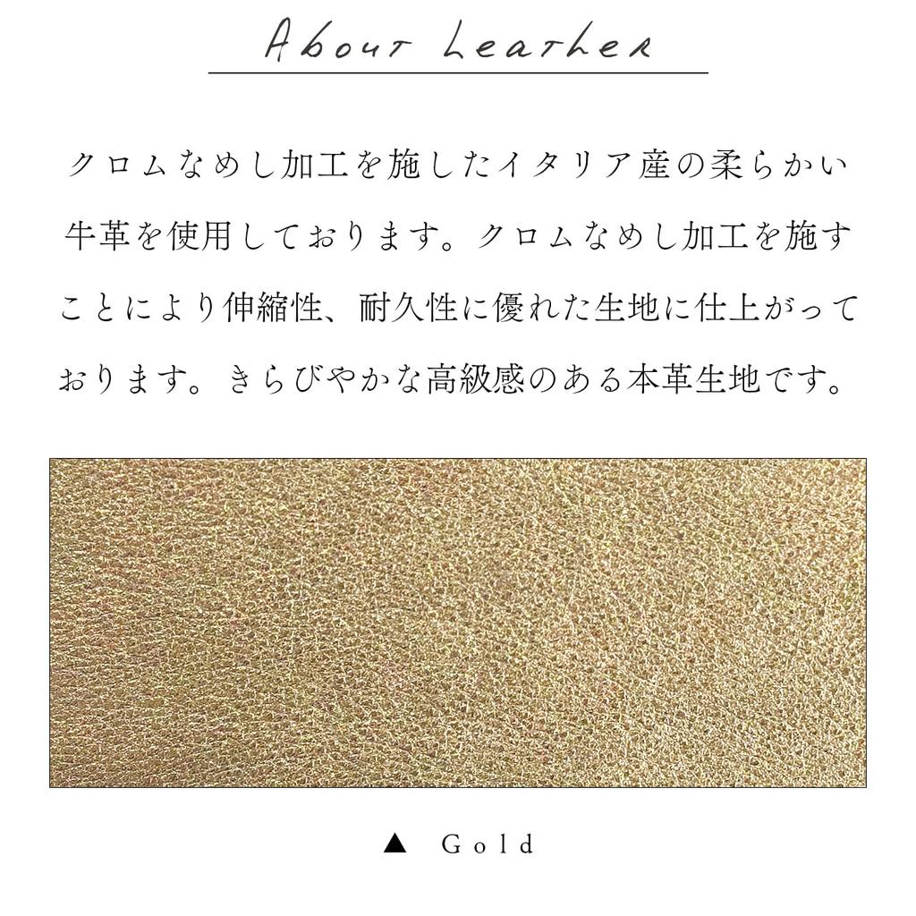 Genuine Leather Coin Case, Zipper-Around, Cowhide Leather Pouch, Mini Wallet, Compact, Simple, Luxury Leather, Glitter Gold