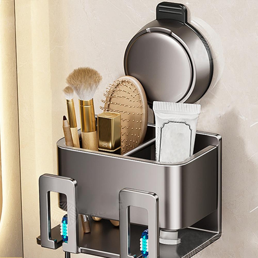 

Полка-держатель для зубных щеток на присосках, без сверления, аксессуары для ванной комнаты и дома 2 Person