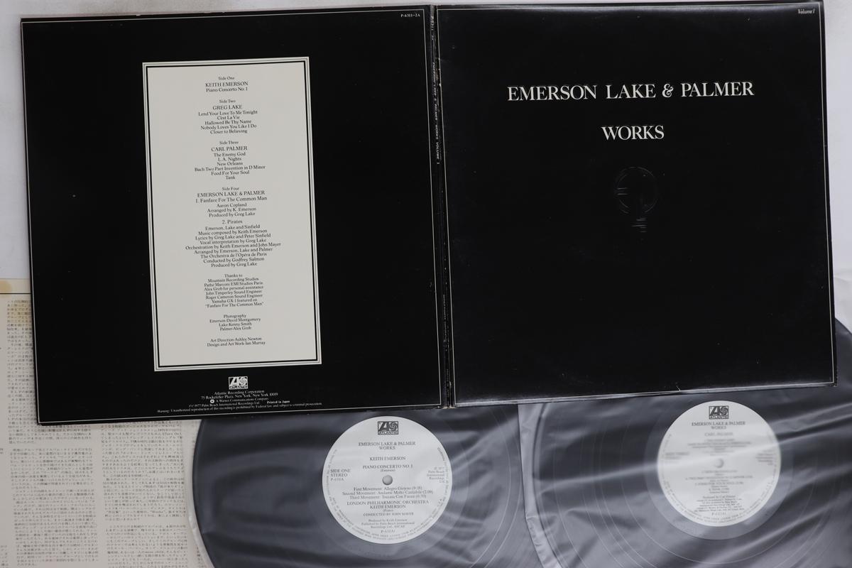 

LP Record EMERSON LAKE & PALMER - Works Volume 1 P63112A ATLANTIC 1977 Japan Rock Used