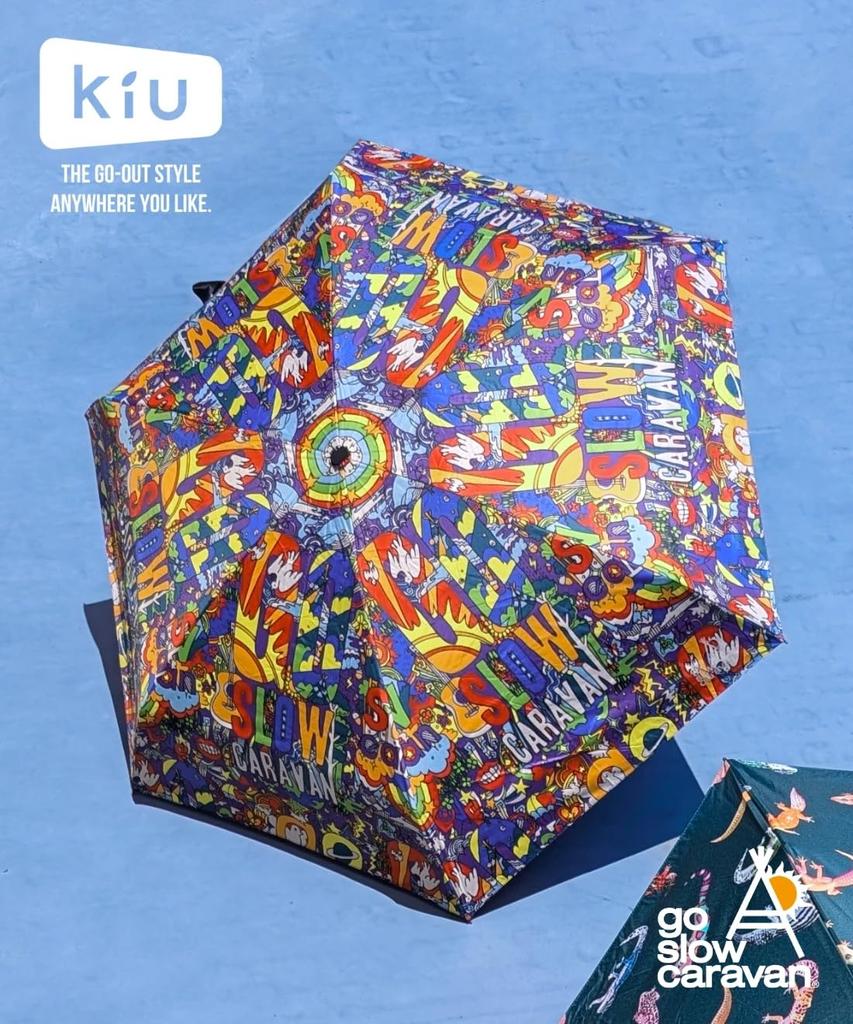 COMPACT UMBRELLA Psychedelic Free KIU×GSC
