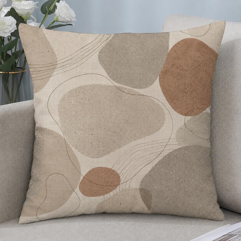 Stil Japandi Nordisch Natürliche Textur Kissenbezug Kissenbezüge Natürlicher Leinen Atmungsaktiv Sofa Schlafzimmer Dekor Kissenbezug