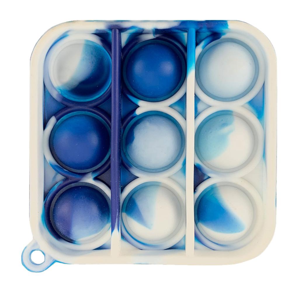 Push Bubble Sensory Spielzeug für Kinder und Erwachsene, Schlüsselanhänger, Lernspielzeug