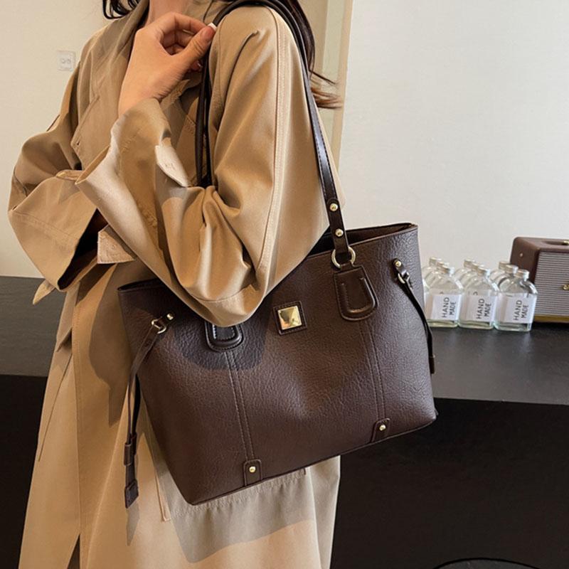 Fashionable Casual Tote Bag Women's Large Capacity Commuting Versatile Handbags  New Ladies Travel One Shoulder Bags