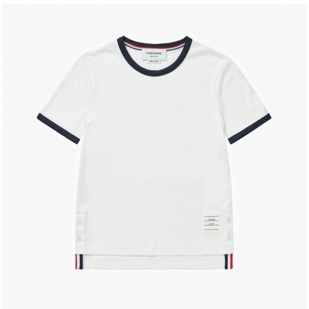 Tom Brown FjS075a 00042 100 ContraSt Trim Women S Short Sleeve Tee