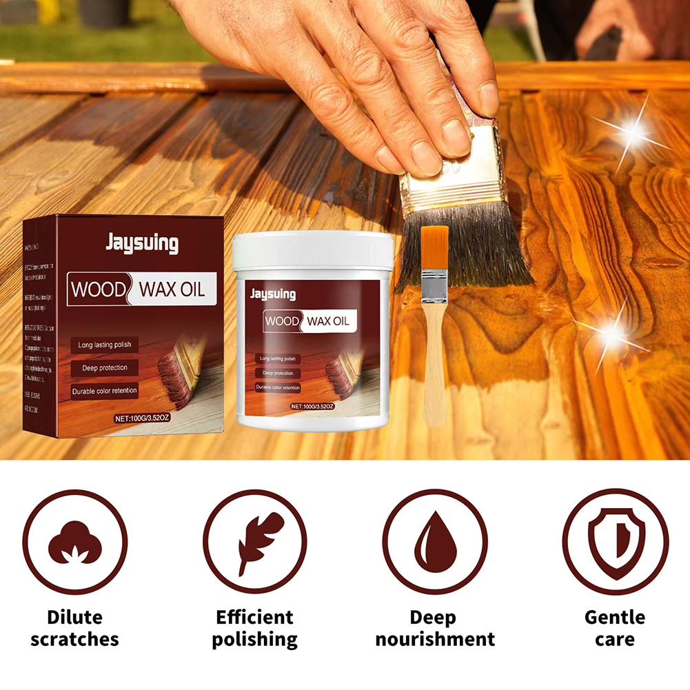 100ml Floor Cleaning Care Oil Outdoor Anti-Corrosion Wood Wax Oil  Waterproof Wood Floor Cleaning Maintenance Furniture