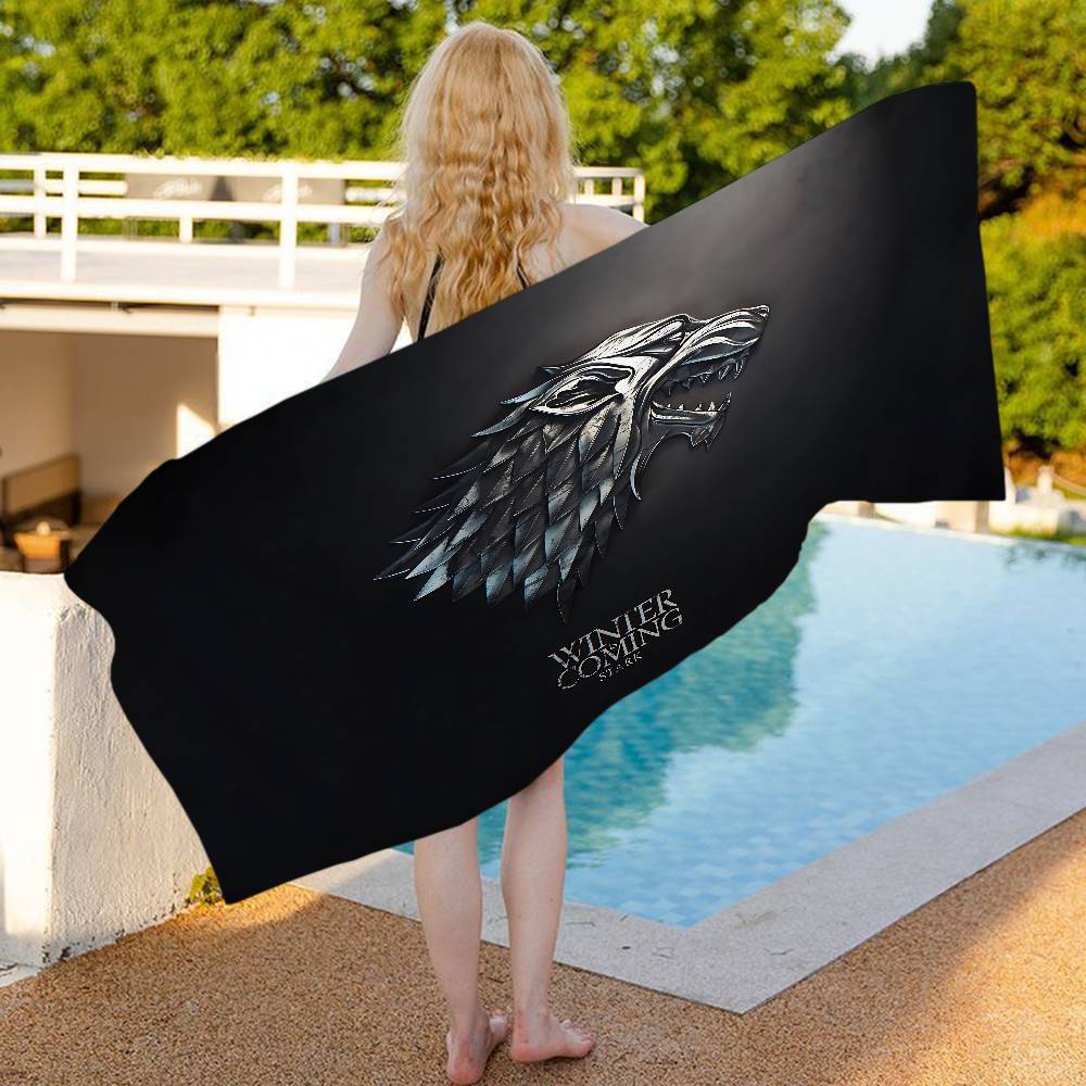 Popular TV Series G-Game Of T-Thrones Beach Towel Colorful Bath Towels For Girl Microfiber Custom Sand Free Beach Spa Gym Pool