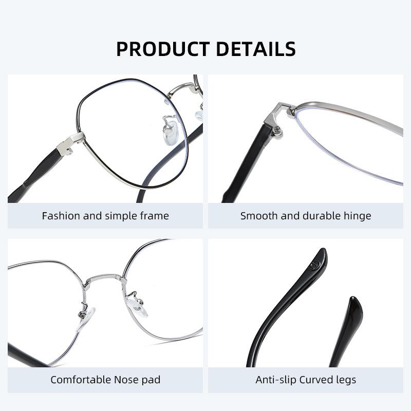 Men Women Hd Lens Reading Glasses Retro Presbyopia Eyewear Eyeglasses Fashion Anti-Blue Light Far-Sighted Prescription +1.0 +4.0