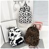 Plüsch Leopard Rucksack Teenager Schultasche Große Kapazität Mode Schüler Buchtasche Stilvoller Schulterrucksack Reise Outdoor