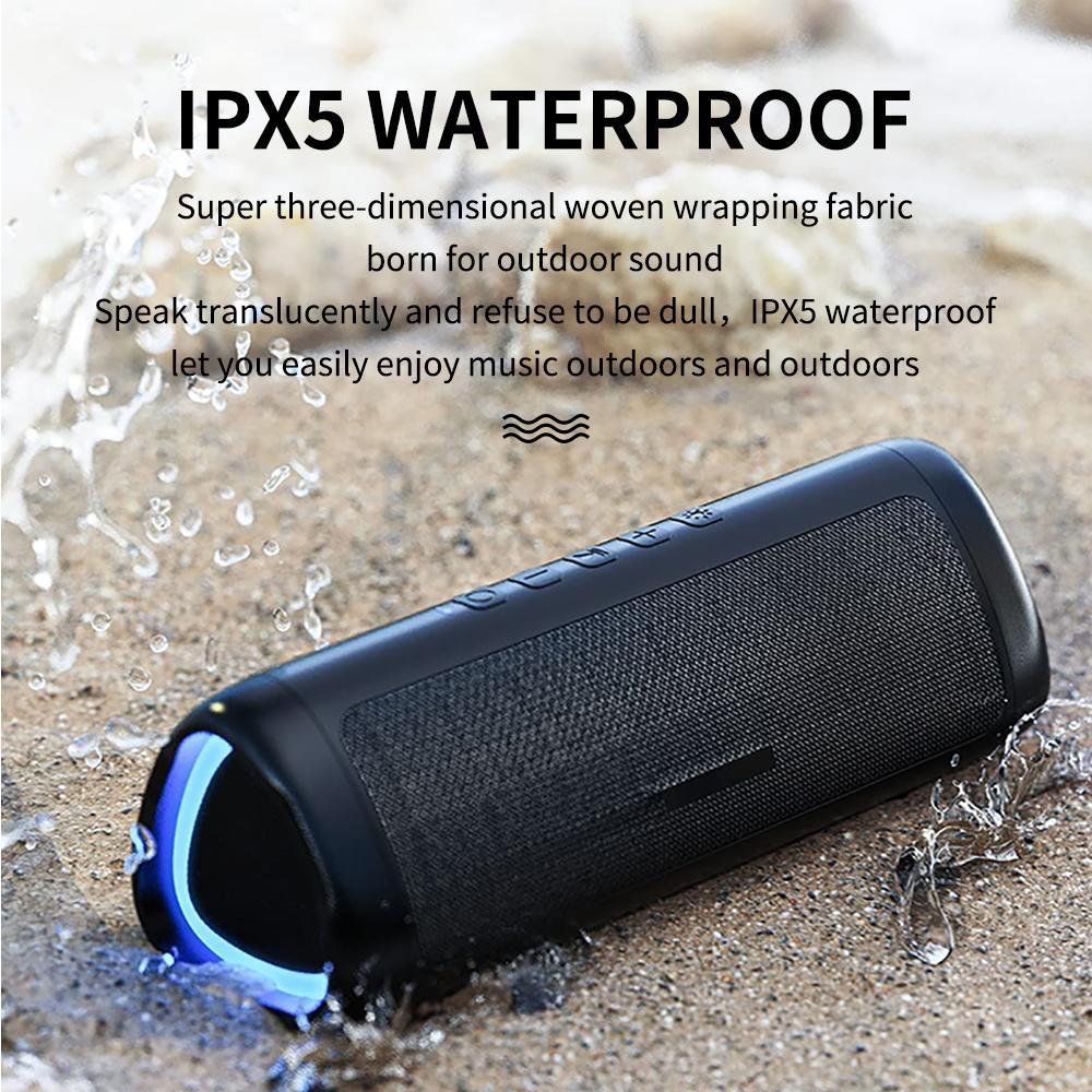 CYBORIS C27 Przenośny Kolorowe Światło Głośnik Kompatybilny z Bluetooth Wodoodporny Dźwięk Subwoofer