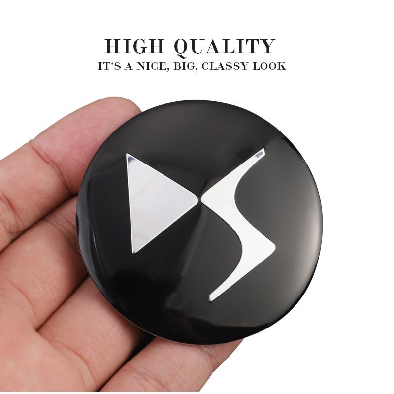 4Pcs 56mm Car Emblem Auto Wheel Center Hub Caps Decal Accessories For DS SPIRIT DS4S DS5 5LS DS3 DS4 DS6 DS7 DS9 WILD RUBIS