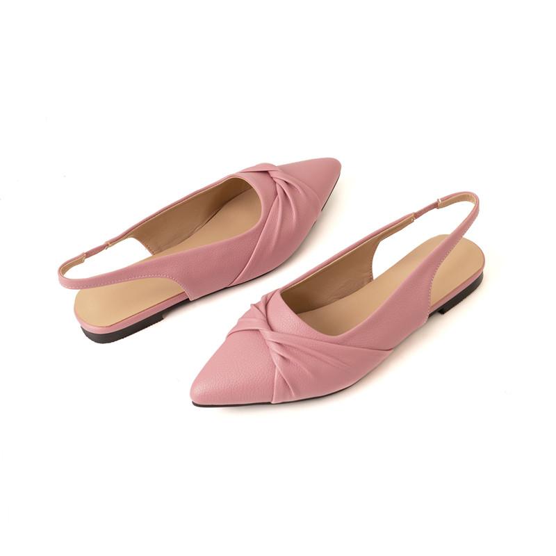 Women's Flat-soled Sandals Summer New Comfortable Versatile Pointed Large-size Sandals