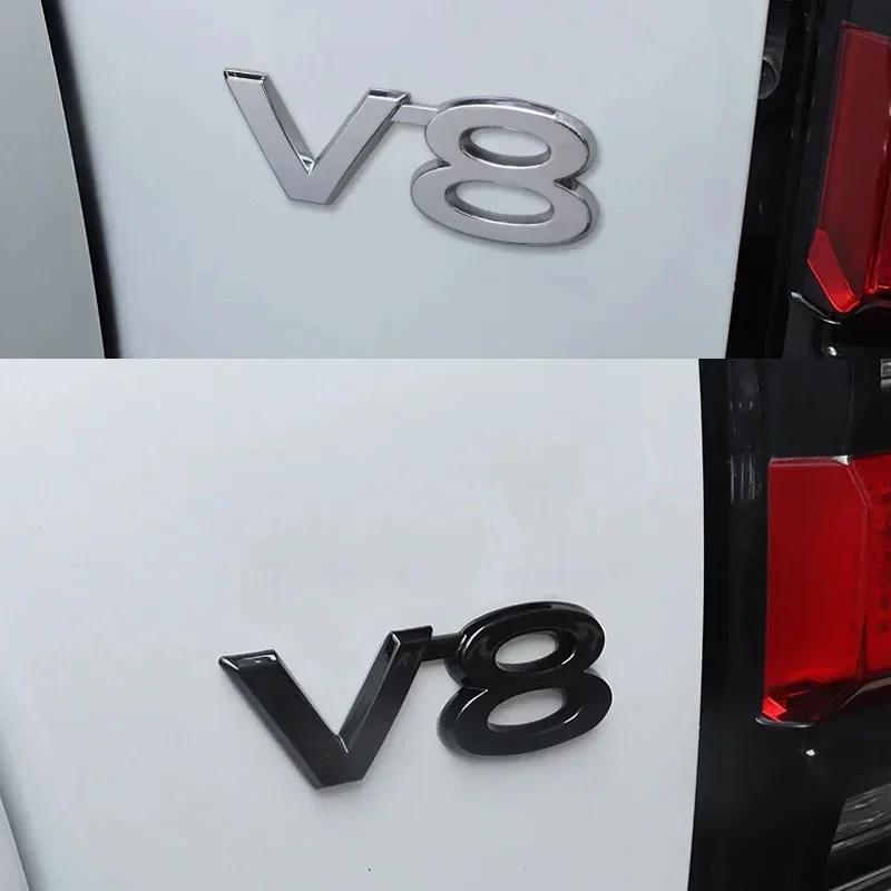 3D Premium 5.7 V6 V8 Car Engine Hood Fender Trunk Tail Rear Decal Emblem Badge Sticker for Prado