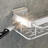 Bathroom Shelf No-drill Wall Mount Corner Shelves Shampoo Towel Holder Kitchen Storage Rack  Alumimum Bathroom Accessories