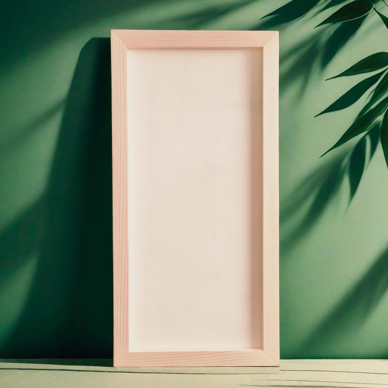 Handmade Solid Wood Clay Picture Frame for Creative Kindergarten DIY Projects