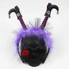 Halloween Witch Boot Headband Feather Tulle Hair Hoop with Bells Cosplay Party Costume Hair Accessories for Halloween Decoration