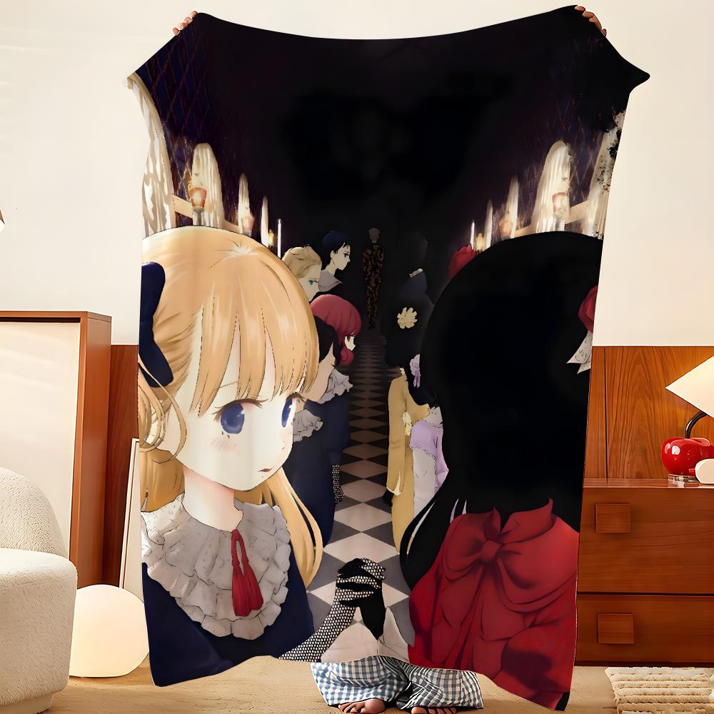 Anime S-Shadows H-House Throw Flannel Throw Blanket, Lightweight Cozy, Durable Washable cute Cool