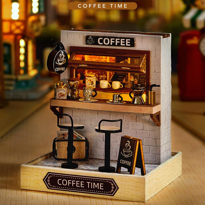 Mini Miniature Doll House DIY Small House Kit Making Room Toys Home Bedroom Decorations With Furniture Wooden Craft DollHouses