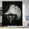 Unique Shell Bath Curtain High Quality Printing Modern Bathroom Decor For Home Decorations
