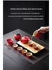 High-End Portable Ceramic Tea Set with Teapot, Teacups, and Tray for Household or Outdoor Use