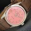 SWISS VINTAGE FAVRE LEUBA 111 SEA KING HAND-WINDING MENS PINK WATCH A702010-5 R208-a702010