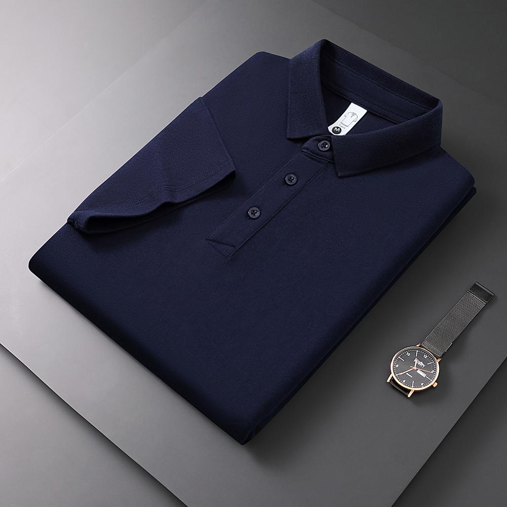 Sommer Herren Damen Kurzarm Revers Poloshirt, Baumwoll-Top in Leinwandbindung, Hochwertiges Weiches Businesshemd, Outdoor-Sport T-Shirt Unifarbe