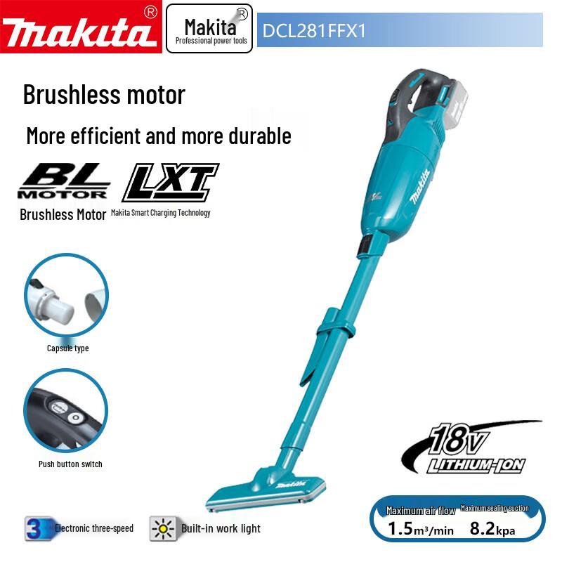 Беспроводной ручной пылесос Makita DCL281FFX1 Штепсель CN (адаптер в комплекте)