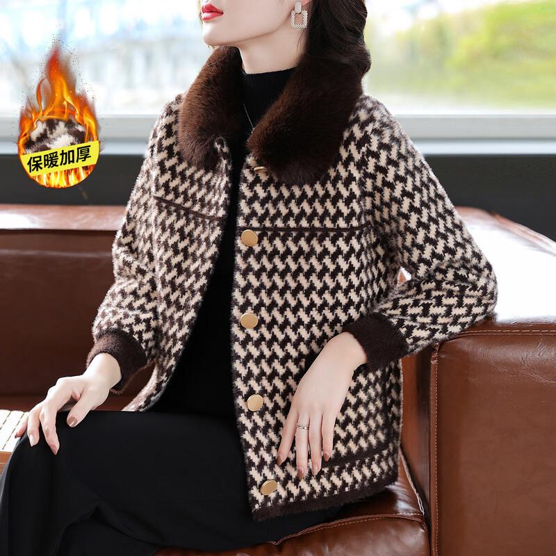 

Женская утолщенная короткая зимняя куртка из искусственного меха норки 3XL