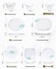 Tangshan Bone China Bowl Set: Rice, Soup, Noodle Bowls & Plates with Chopsticks - Perfect Housewarming Gift