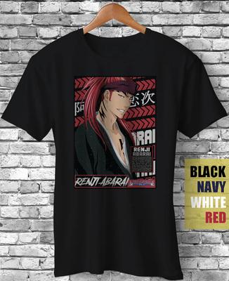 Renji Abarai Bleach Anime Manga Bankai Ichigo Kenpachi Zaraki Maglietta Regalo Divertente