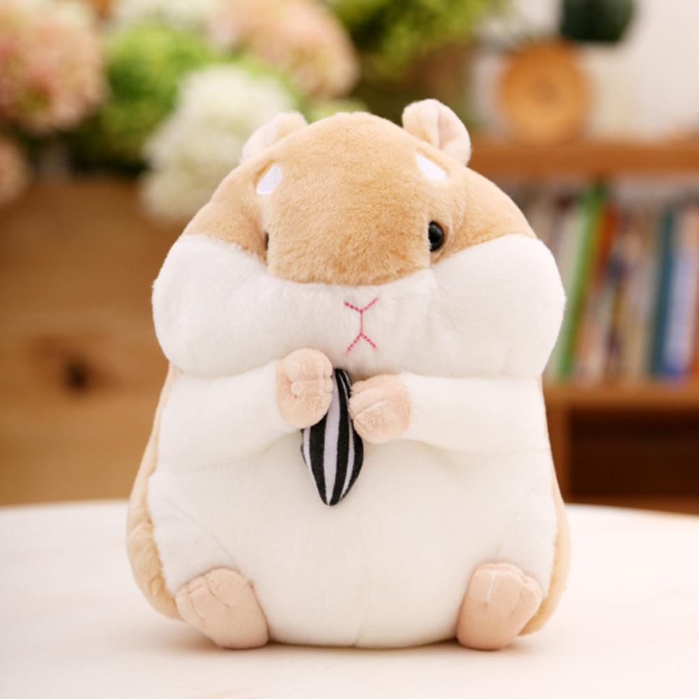 23cm Cartoon Hamster Stuffed Toy Kawaii Soft Animal Mouse Plush Pillow Cushion Birthday Gift For Baby