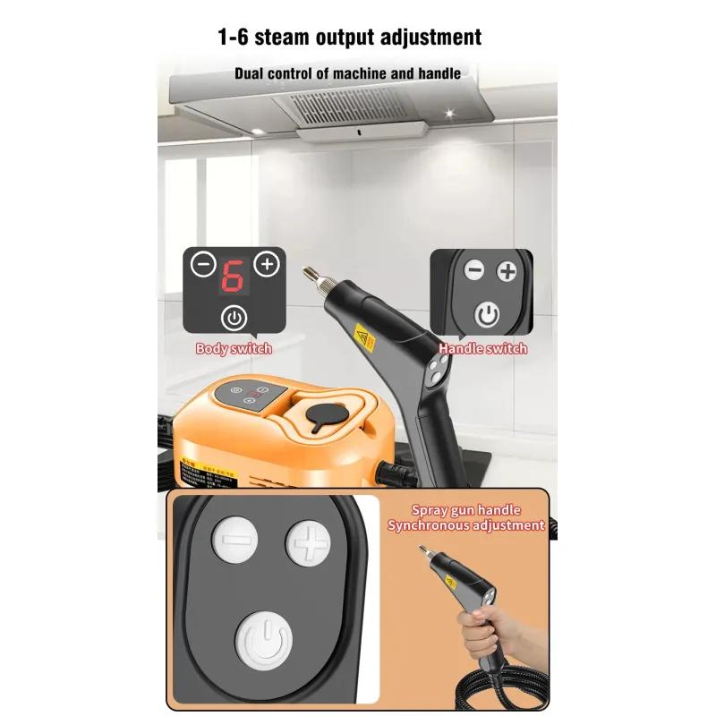 2500W Steam Cleaner High Temperature Sterilization Pressure Jet Washer Machine for Home Car Kitchen Air Conditioner EU Plug