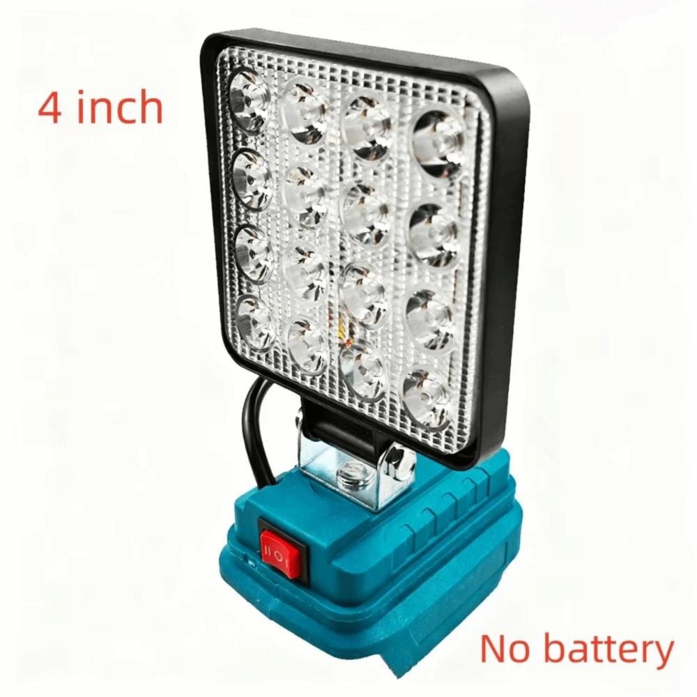 2 USB Charger LED Work Light 4/8 Inch Adjustable Levels Flashlight Night Lighting for Makita 18V Lithium Battery
