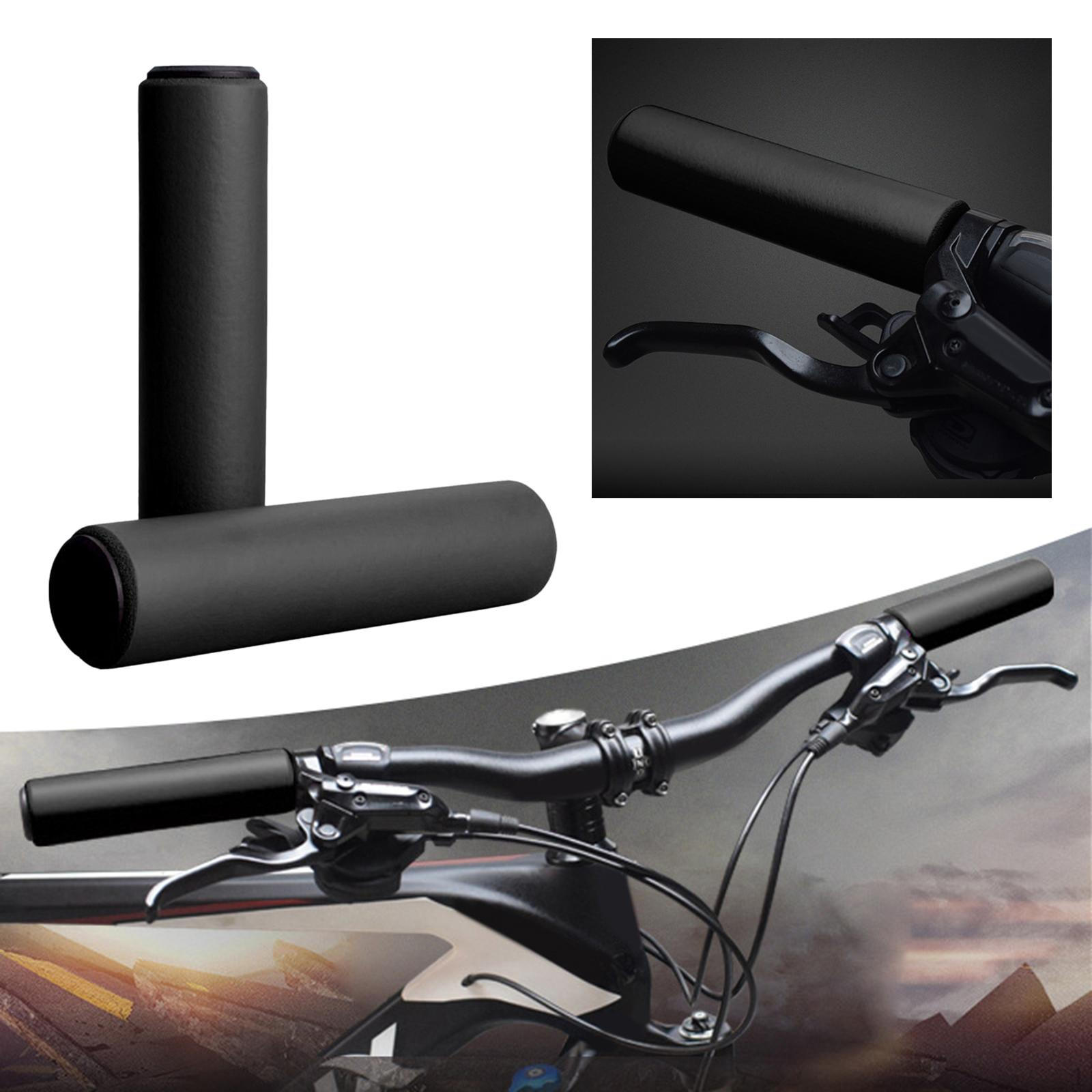 Handle Grips Foam Replacement Shock Absorption Cover for 22.2mm-23.Anti Slip Mountain Bike Handlebar чёрный