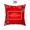 Merry Christmas Cushion Cover Xmas Pillowcase Happy New Year Navidad Santa Claus Red Pillow Cover Ornament Gifts Home Decor