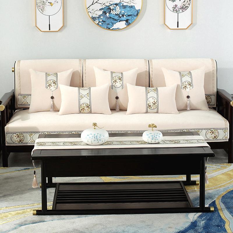 Rosewood Chenille Sofa Cushion Four Seasons Universal Non-Slip Cushion Red Wood Sofa Cover Chinese Cover Cloth