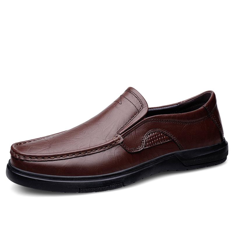 Fashion Genuine Leather Men Casual Shoes Summer Slip on Loafers Hot Sale Driving Shoes Business Flats Handmade Moccasins Driving Shoes