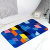 Double-Layer Plush Flocked Bath Mat Non-Slip Floor Rug Bedroom Entryway Bathroom Bohemian Style Washable