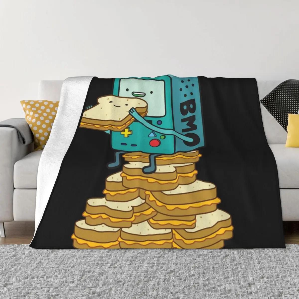 BMO Throw Blanket Soft Plush Plaid Bed blanket 75X95CM