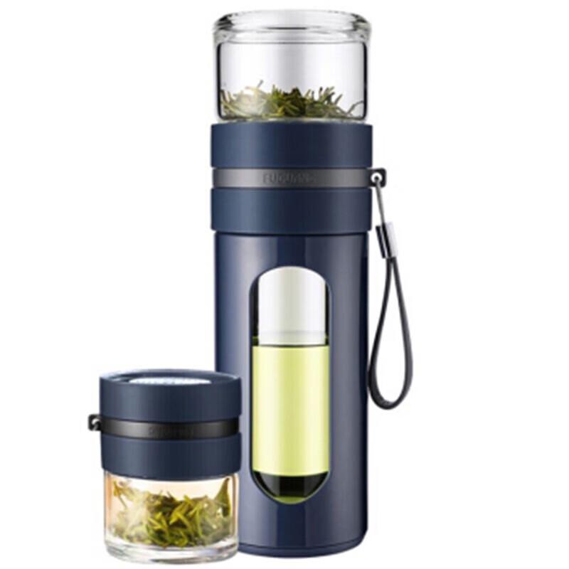 Fuguang Tea Master Portable Double-Wall Glass Tea Bottle