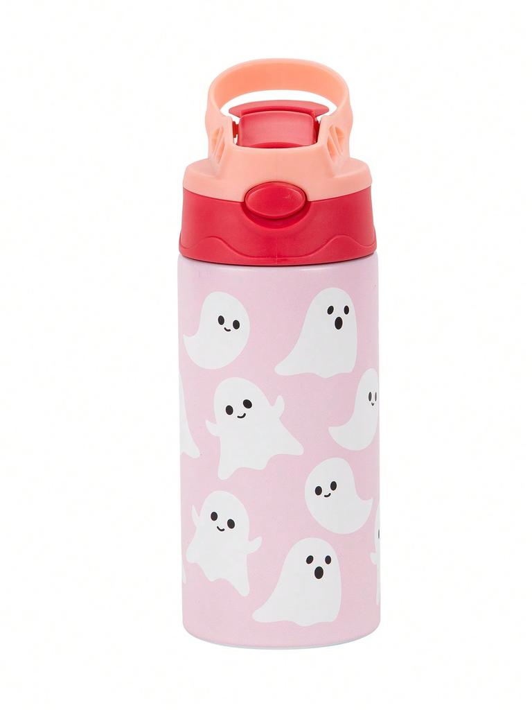 12OZ/350ml Thermosbecher mit Cartoon-Muster Edelstahl-Isolierflasche Niedliche Thermoskanne Tragbarer Handbecher für den Außenbereich