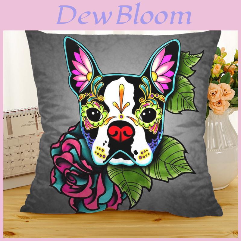Adorable And Humorous Dog Pillowcase For Car Sofa Waist Cushions And Home Decor