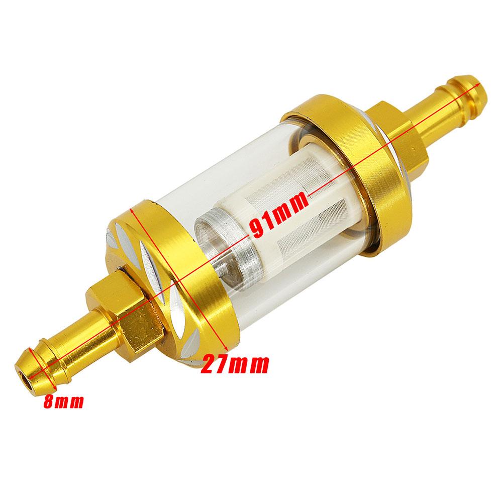 Aluminum Alloy Motorcycle Fuel Gasolines Oil Filter For Moto For ATV Motorcycles Dirt Fuel Filter Accessories