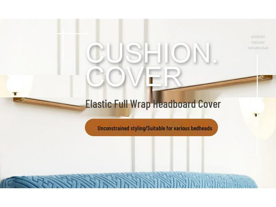 All-Season High-Elastic Jacquard Bed Head Cover – Universal Soft, Dustproof, Irregular Shape Cover-Up