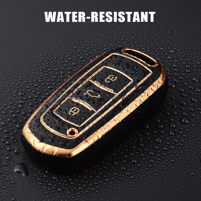 3 Buttons TPU Car Flip Key Case Cover Shell For Geely Atlas Boyue NL3 EX7 SUV GT GC9 Emgrand X7 Borui Auto Holder Accessories