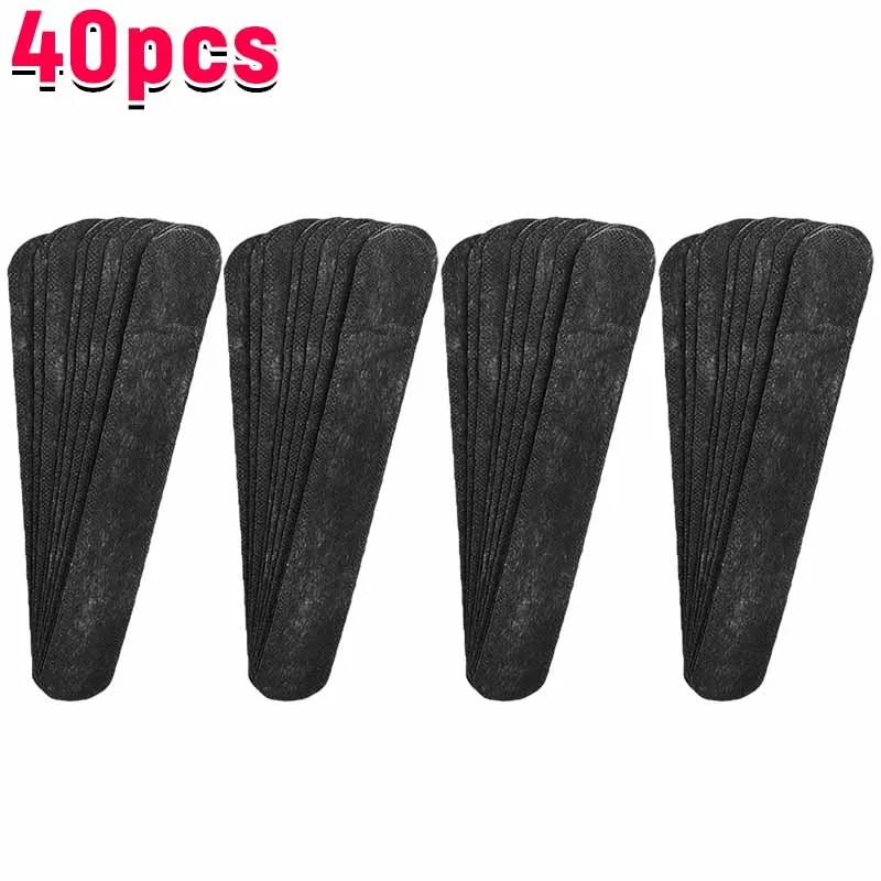 10-40pcs Women's Hat Sweat Absorber Stickers Men Anti-dirt Sports Belt Cap Rim Invisible White Tape Hat Size Reducer Liner Pads