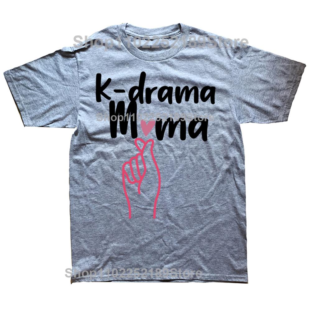 Funny K-drama Mama Korean Drama T-shirts Men Women's Fashion Casual Tshirt 100% Cotton Loose Oversized Kdrama Lovers T Shirt