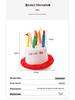 Festive Birthday and Christmas Cake Hat with Candle Decoration - Cute, Fashionable Party Gift