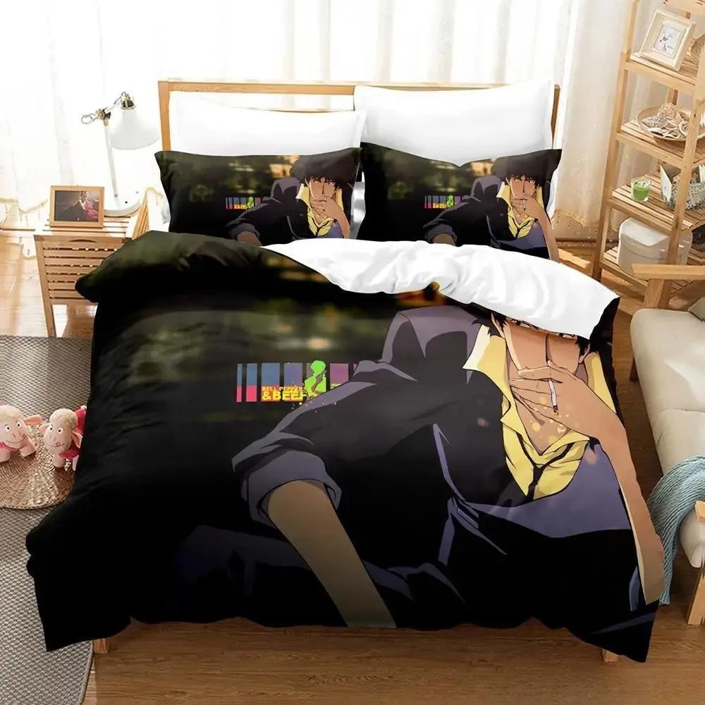 New Cowboy Bebop Beding Set Single Twin Ful Quen King-Sized Dimensionsd Dimensions Bed Linen Set Adult People Kid Bedrom Duvet cover Sets 3D Game Bed