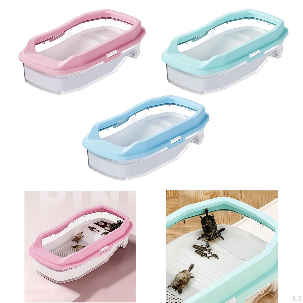 Aquarium for S, Breeding Terrarium with Handle, Reptiles, Hermit Crabs,